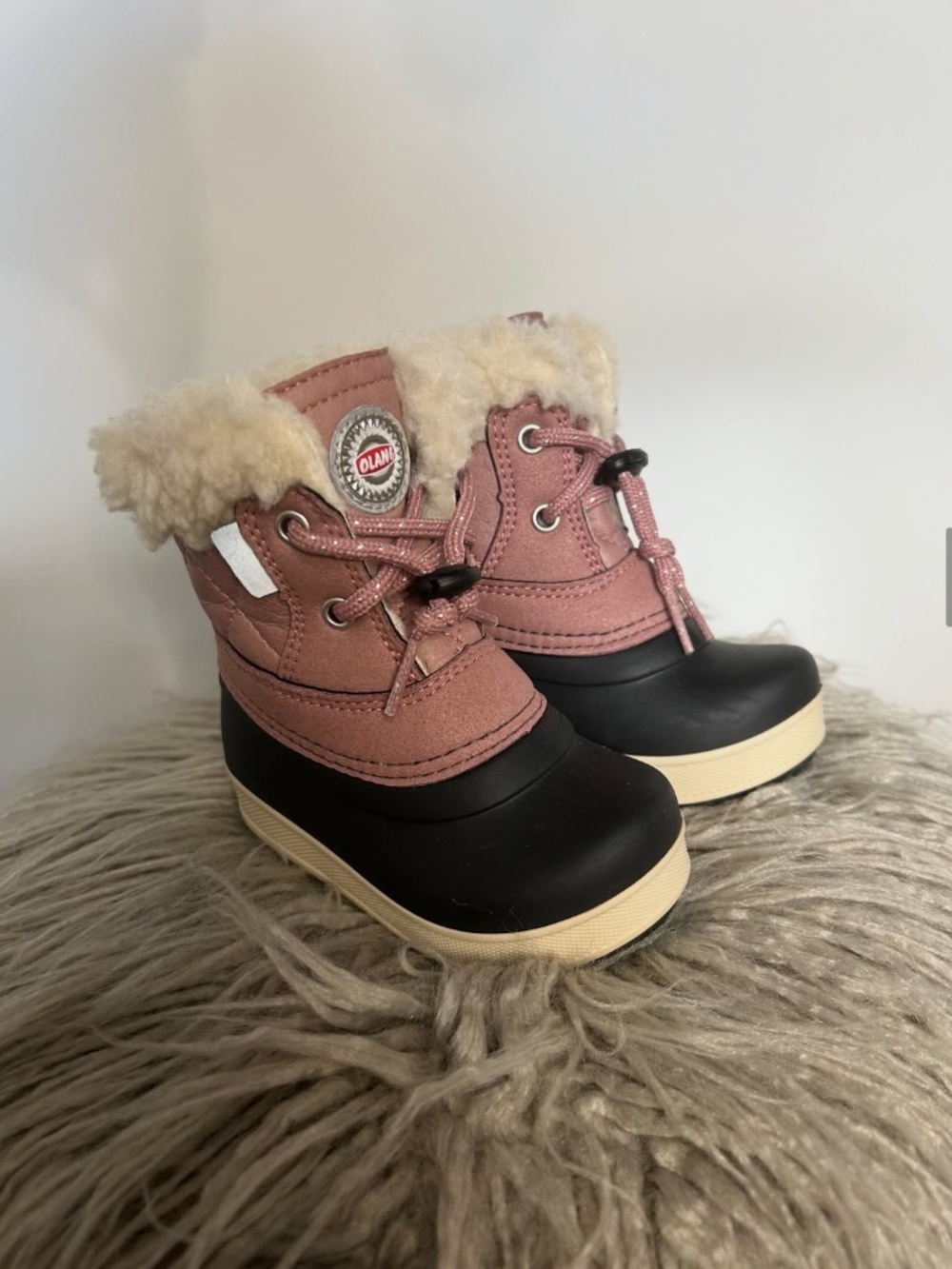 Olang APE Nero Rosa Toddler Winter Boots